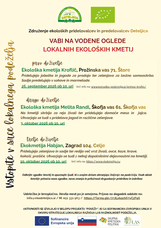 VODENI OGLED EKOLOŠKIH KMETIJ